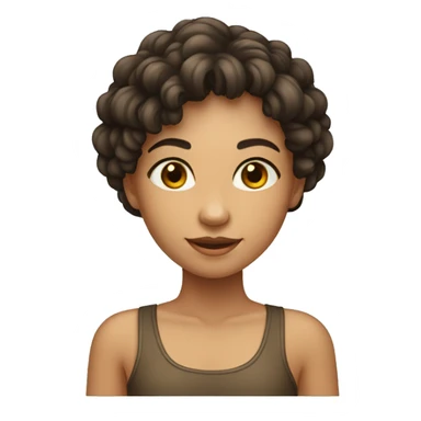 Menina de pele branca com corpo sticker