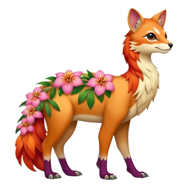 Colorful exotic floral Falvie-Fionbri, full body sticker
