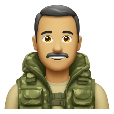 Chaleco camuflajeado sticker