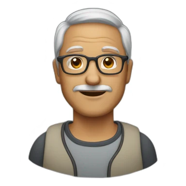 50-year-old-man-with-glasses sticker
