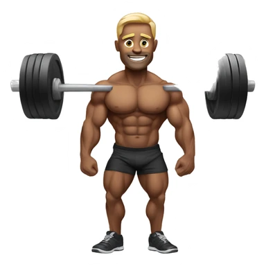 jacked bodybuilder  sticker