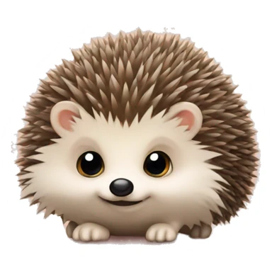 hedgehog with a bow sticker