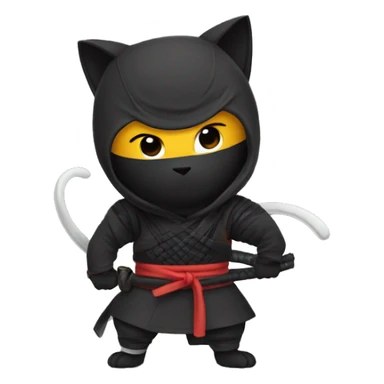 Cat ninja in tokyo  sticker