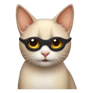 Bat disguised in cat sticker