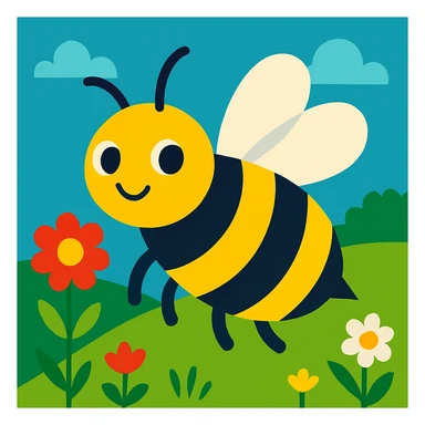 Bee sticker