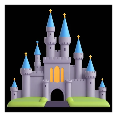 king and queen, castle background sticker