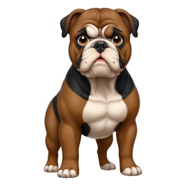 black bulldog Y3 sticker