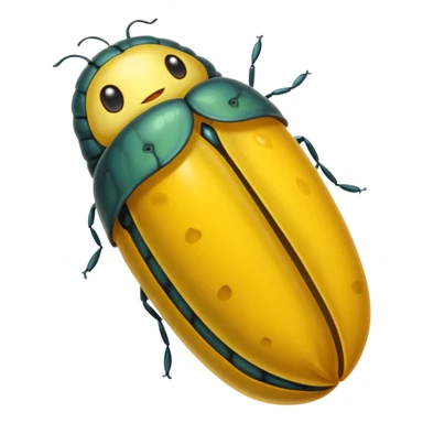  yellow pupa (chrysalis) sticker