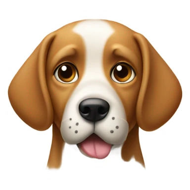 Dog pinching its nose sticker