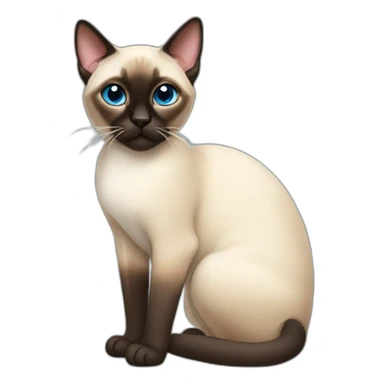 Siamese cat sticker