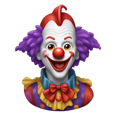 Clown kisses dragon sticker