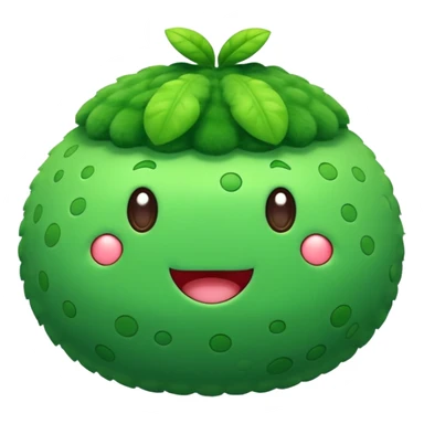 A green junimo from Stardew valley sticker