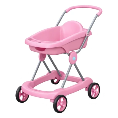 pink baby walker sticker