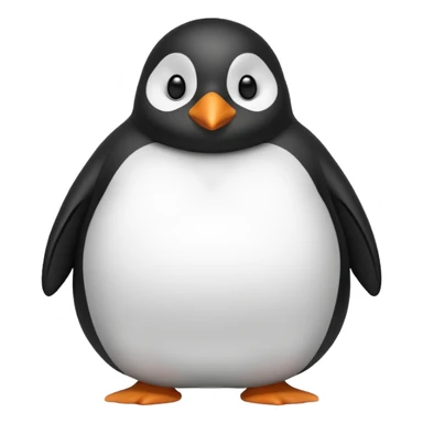 Fat penguin sticker