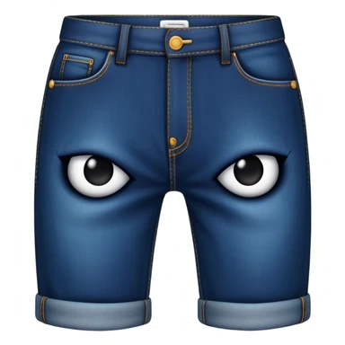 Pants with a mean face on them sticker