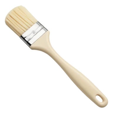 Beige silicon pastry brush for applying sauce  sticker