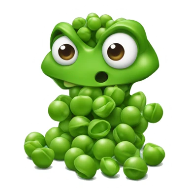 Bufo peeling peas sticker