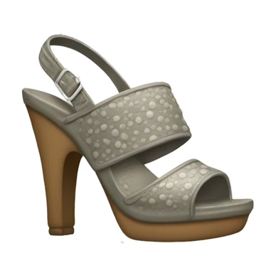high heel crocs sticker