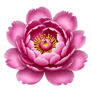 Create a peony flower emoji sticker