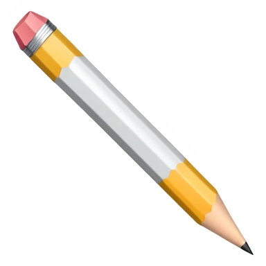 white pencil sticker