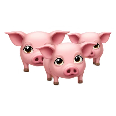 pigs in the desert  sticker