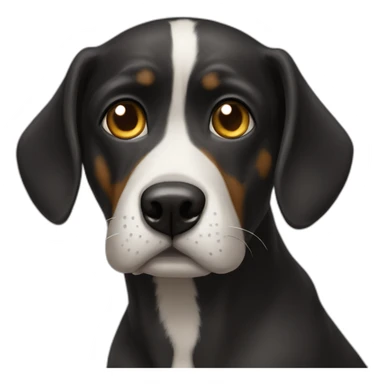 bodegueiro dog with one eye missing sticker