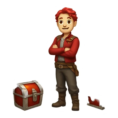 red treasure rubin sticker