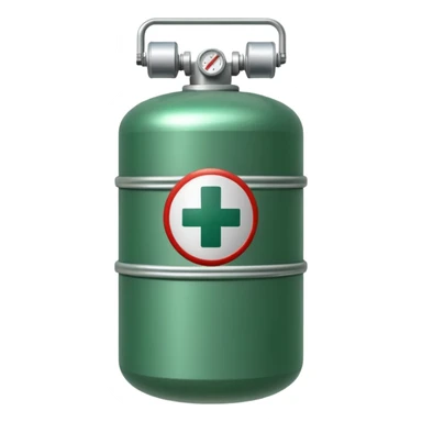 medical oxygen sticker