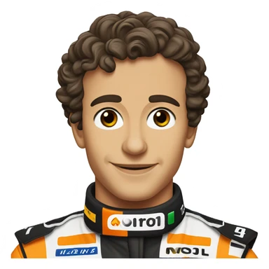 Lando Norris mclaren F1 car - number 4 sticker