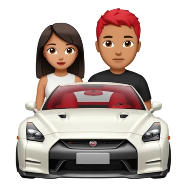 josh king jetset madrid the millionaire internet celebrity panel rank founder and instagram model girlfriend Tefi in Nissan GTR  sticker