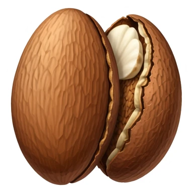 two brazil nut seeds sticker