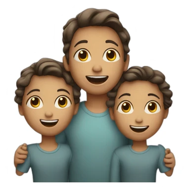 three children sing song sticker