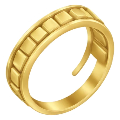 Gold band ring  sticker