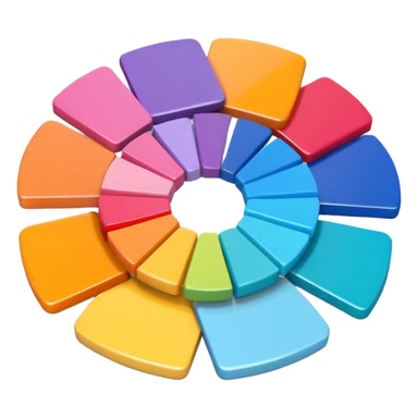 3D pantone colour spread sticker