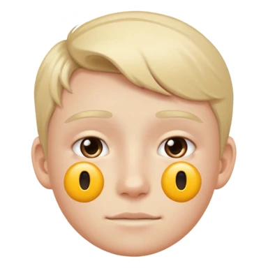 emoji TOK white teen and background with big numbers sticker