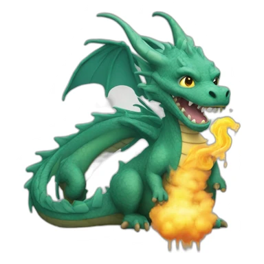 Dragon qui fumé une chicha sticker