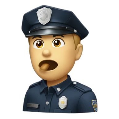 POLICE WHISTLING sticker