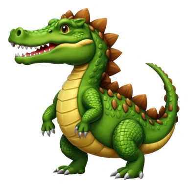 Crocodile horse sticker