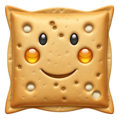 crackers carré aux graines bord lisse sticker