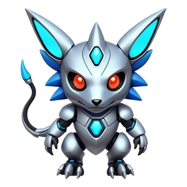  exotic cyber-Protogen-Fakémon-Pokémon-Vernid-creature sticker