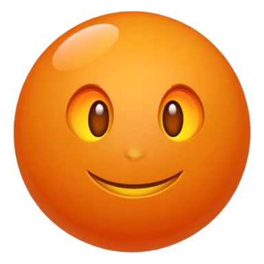 Orange ball sticker
