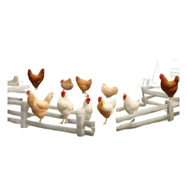 aesthetic farmhouse with chicken coop sticker