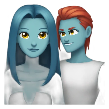Undyne et alphyse undertale sticker