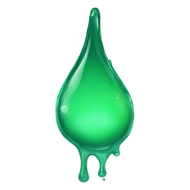 Green  Water Drip sticker
