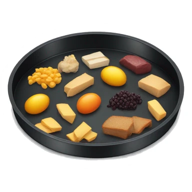 black food tray sticker