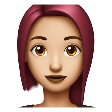 dark cherry red heart sticker