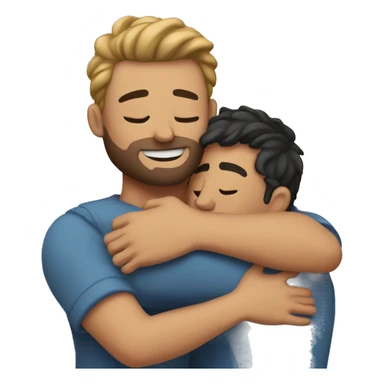 Me hugging my husband sticker