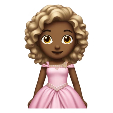 girl with princess dress sticker