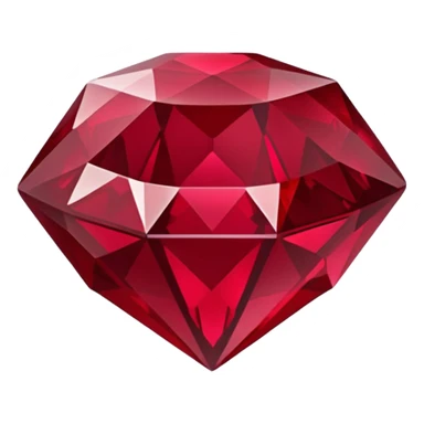 Dark deep red ruby sticker