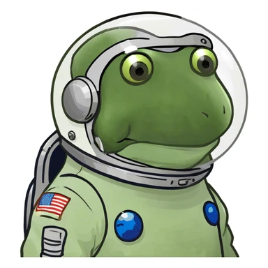 astronaut sticker